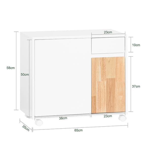 Rootz arkivskåp - förvaringsskåp - Office Organizer - Space Saving - 65x58x25cm