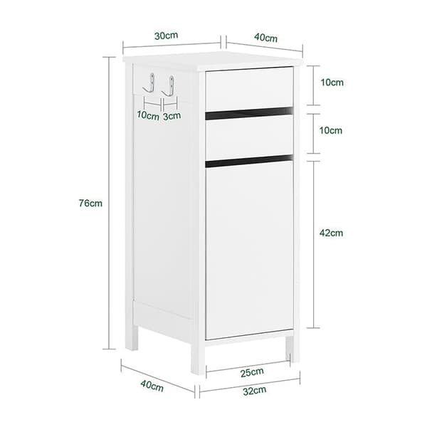 Rootz Office Cabinet - förvaringsskåp - Arkivskåp - gott om förvaring - 32 cm x 76 cm x 40 cm