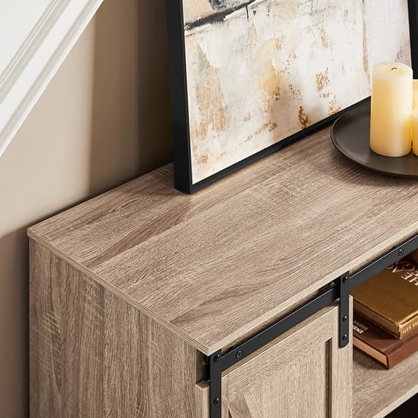 Rootz Multi -Brug Storage Cabinet - Alsidigt skab - Skydedøre - Tilpasselige hylder - 120x70x39cm - Ideel til køkken, stue eller studie