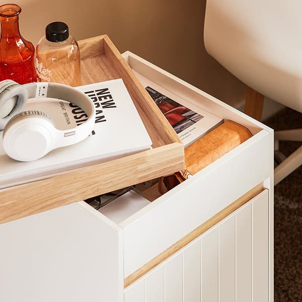 Rootz Mobile Storage Cabinet - Rolling Storage Unit - MDF Wood Cabinet - Ekstra opbevaring - 40 cm x 63 cm x 40 cm