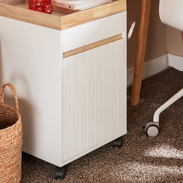 Rootz Mobile Storage Cabinet - Rolling Storage Unit - MDF Wood Cabinet - Ekstra opbevaring - 40 cm x 63 cm x 40 cm