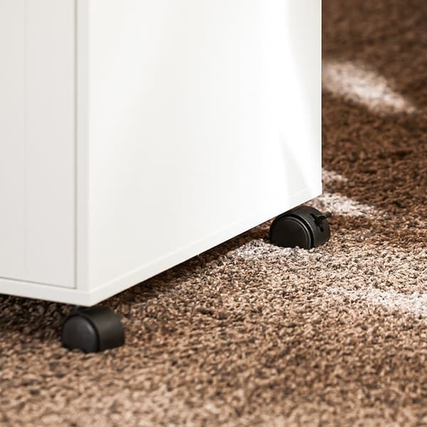 Rootz Mobile Storage Cabinet - Rolling Storage Unit - MDF Wood Cabinet - Ekstra opbevaring - 40 cm x 63 cm x 40 cm