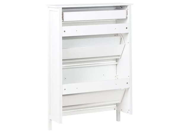 Skooppbevaringsskap Hvit MDF 2 rom Skandinavisk Design Entré
