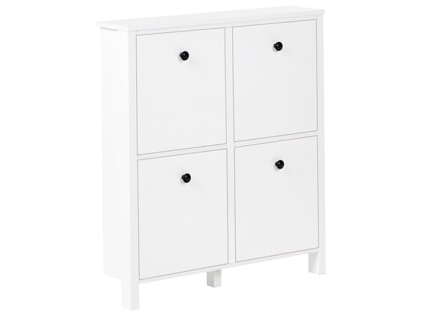 Skooppbevaringsskap Hvit MDF 4 rom Skandinavisk Design Entré