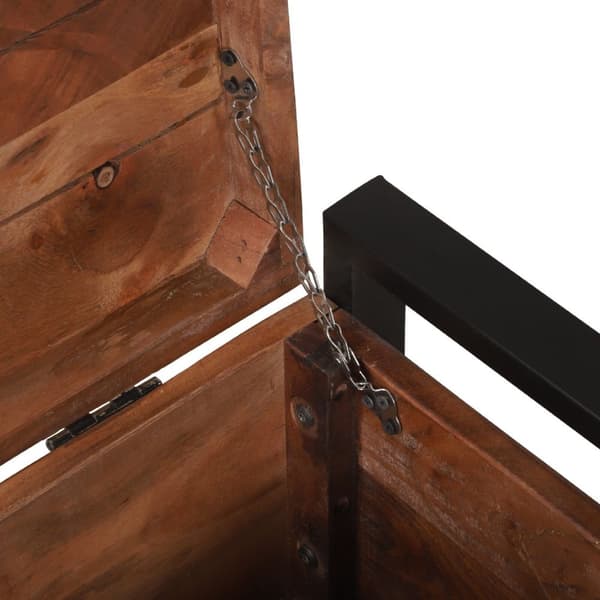 vidaXL Säilytyslaatikot 80x30x30cm Kestävä Kierrätetty Puu ja Metalli