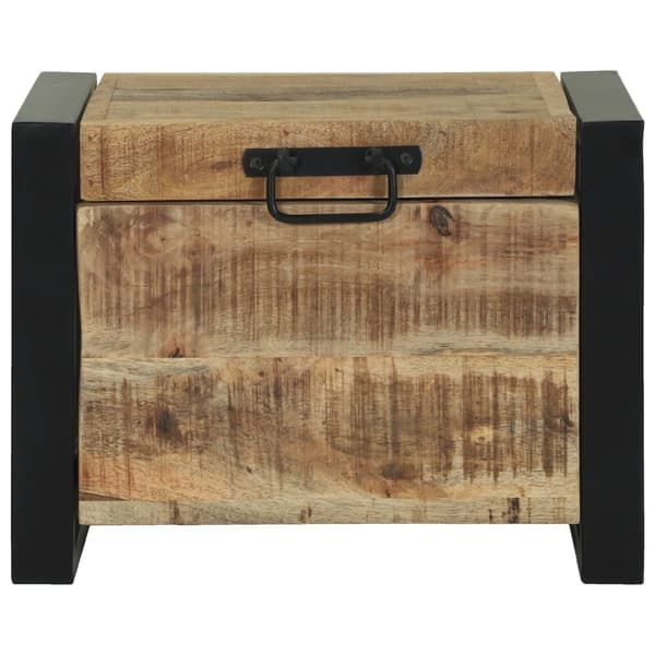 vidaXL Oppbevaringskister 40x30x30cm Solid Mangotre og Metall