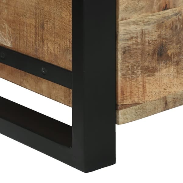 vidaXL Oppbevaringskister 40x30x30cm Solid Mangotre og Metall