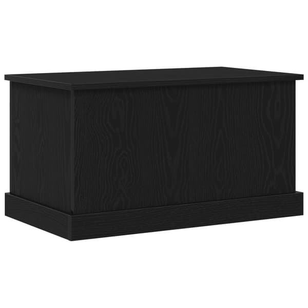 vidaXL Opbevaringsboks Sort egetræ Træ 70 x 40 x 38 cm Opbevaringskiste