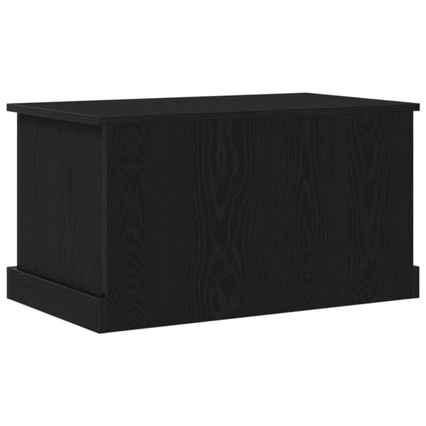 vidaXL Opbevaringsboks Sort egetræ Træ 70 x 40 x 38 cm Opbevaringskiste