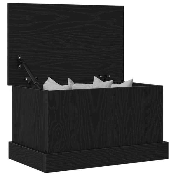 vidaXL Oppbevaringsboks Svart Eik 50x30x28 cm Konstruert Tre