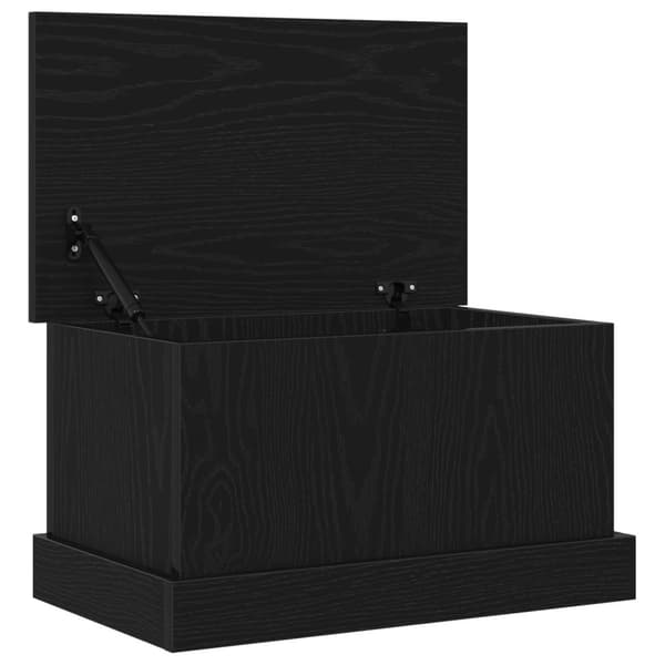 vidaXL Oppbevaringsboks Svart Eik 50x30x28 cm Konstruert Tre