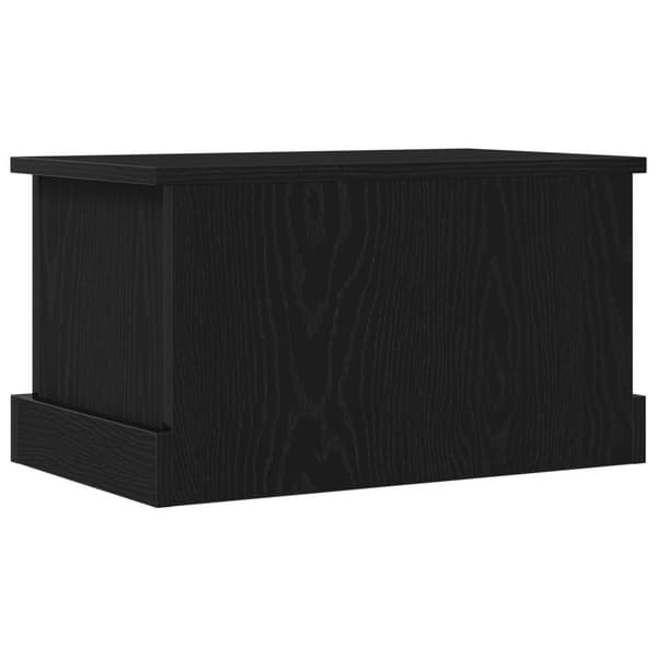 vidaXL Oppbevaringsboks Svart Eik 50x30x28 cm Konstruert Tre