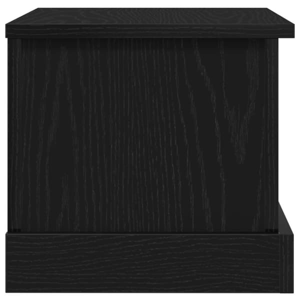 vidaXL Oppbevaringsboks Svart Eik 50x30x28 cm Konstruert Tre