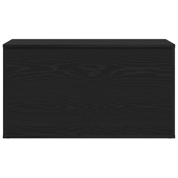 vidaXL Förvaringskista Svart Ek Konstruerat Trä 84x42x46 cm
