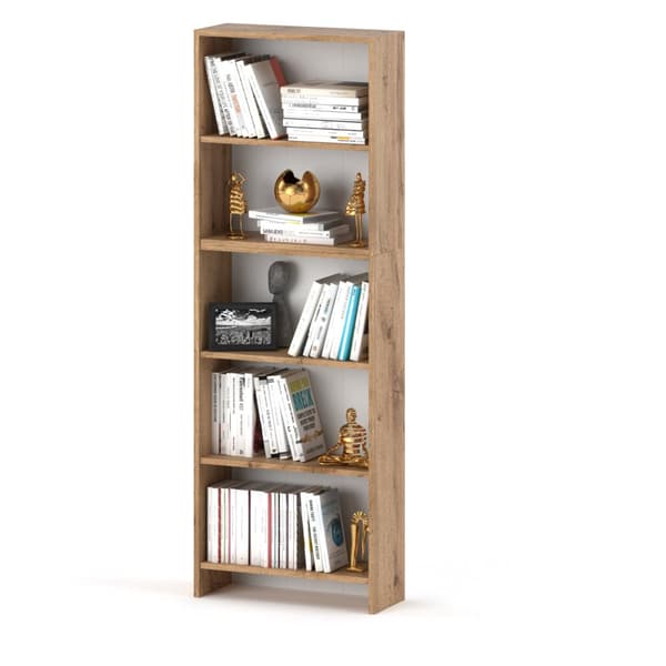 Kirjahylly Oak Wotan Office 60 CM 5 hyllyä Leluhylly Parvi