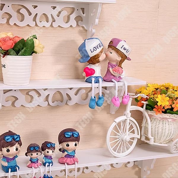 TD® Stansfritt väggställ kreativt vägghängande blomsterställ enkel hylla väggdekoration vägghängande