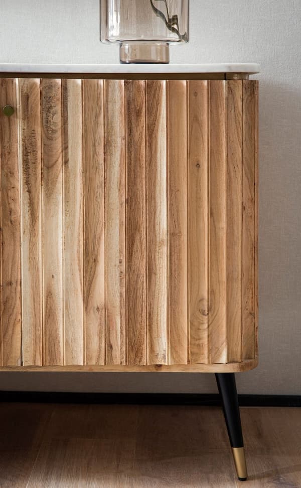 Rootz Moderne skænk - Stilfuldt skab - Opbevaringskiste - Håndlavet elegance - 150 cm x 80 cm x 45 cm