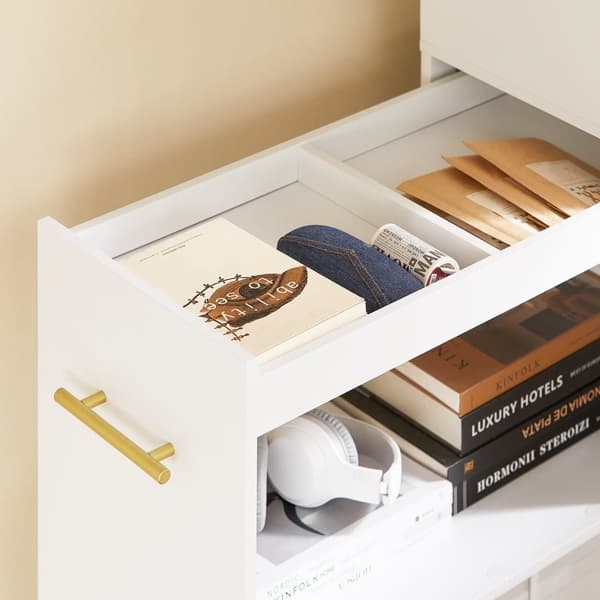 SoBuy Arkivskab Printer Stand Sidebord Sengebord ASK12-W