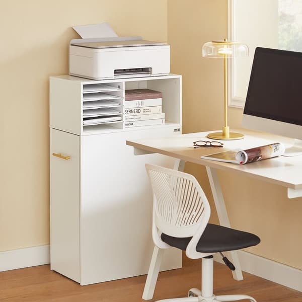 SoBuy Arkivskab Printer Stand Sidebord Sengebord ASK12-W