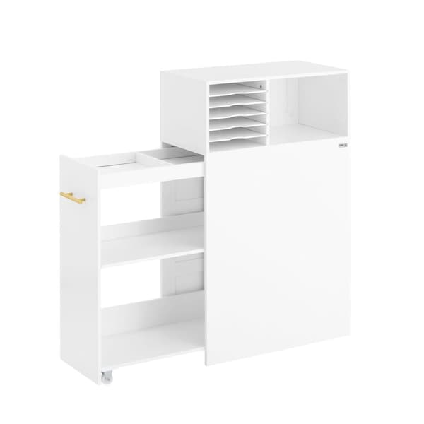 SoBuy Arkivskab Printer Stand Sidebord Sengebord ASK12-W