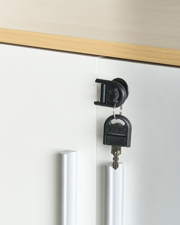 Oppbevaringsskap Lysebrun Hvit Sponplater 80 cm 2 hyller 2 dører Moderne stil Hjemmekontor Oppbevaring