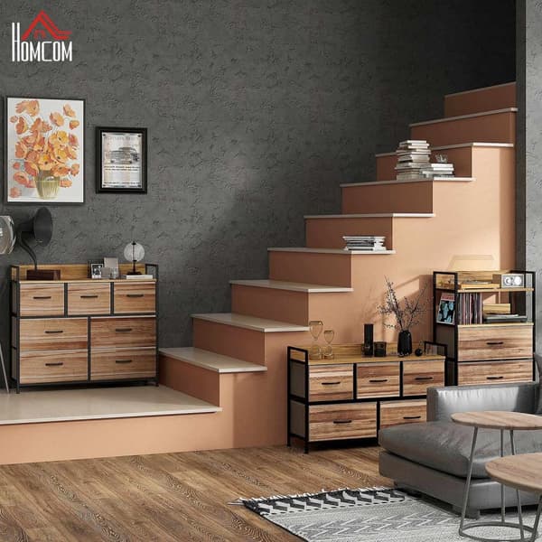 Rootz 7 Skuffe Storage Cabinet - CHOST OF THEBLEER - Foldbart stof - Organiser plads - 98 cm x 29 cm x 85 cm