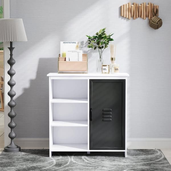Rootz Buffet Storage Unit - 3 Rumskab - Moderne møbler - Elegant opbevaring - 80 cm x 35 cm x 82 cm