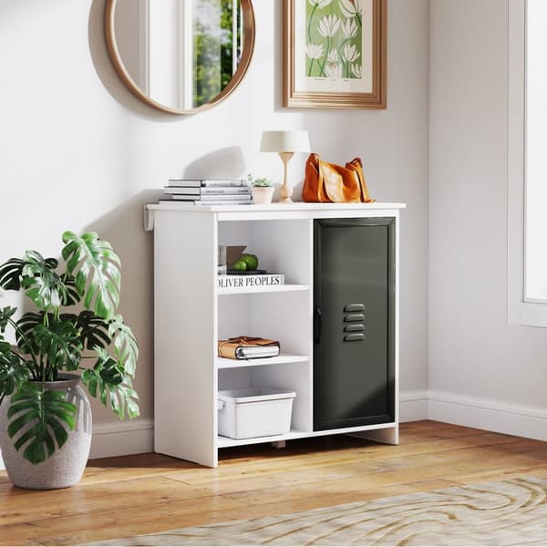 Rootz Buffet Storage Unit - 3 Rumskab - Moderne møbler - Elegant opbevaring - 80 cm x 35 cm x 82 cm