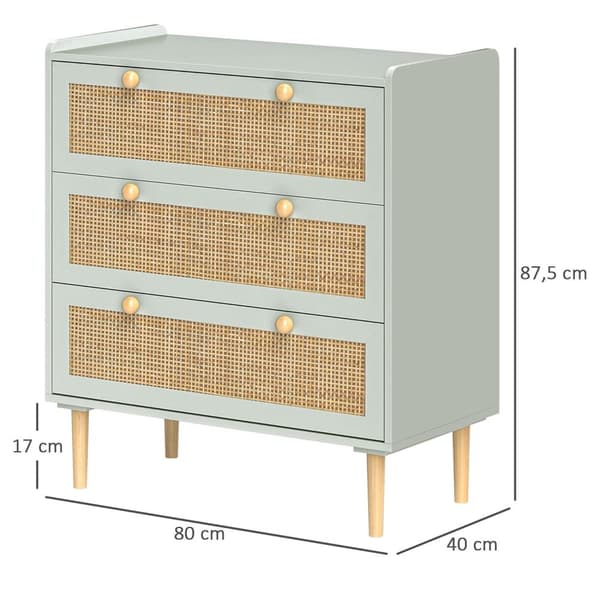Rootz Bohème -Design -laatikko - lipasto - säilytyskaappi - tyylikäs boho -chic -tyyli - 80L x 40b x 87,5h cm