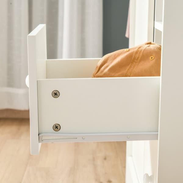 Rootz -kabinet med dør & 5 hylder - Opbevaringsmøbler - Hvid arrangør - Alsidig og stilfuld - 85,7 cm x 49,2 cm x 123,8 cm