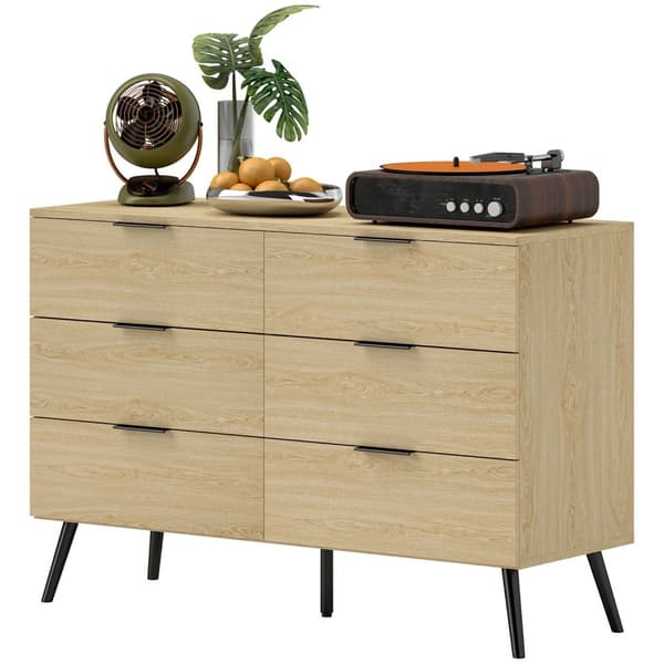 ROOTZ CHEST OF MOUGERS 6 skuffe - Moderne kommode - Soveværelsesopbevaring - Tiltbeskyttelse - 110b x 40t x 75H cm - Robust & elegant design