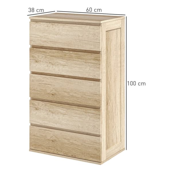 Juotzin rintakehä 5 -vetävän säilytysvaraston - pukeutuja - KÄSITTELY DESIGN - Tilava organisaatio - 60 cm x 38cm x 100cm