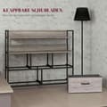 Miniatyrbillede 6 af 10: Rootz Fabric Chest of skuffer - Opbevaringsarrangør - tøjenhed - 5 sammenfoldelige skuffer - stålrammer - 98 cm x 29 cm x 85 cm