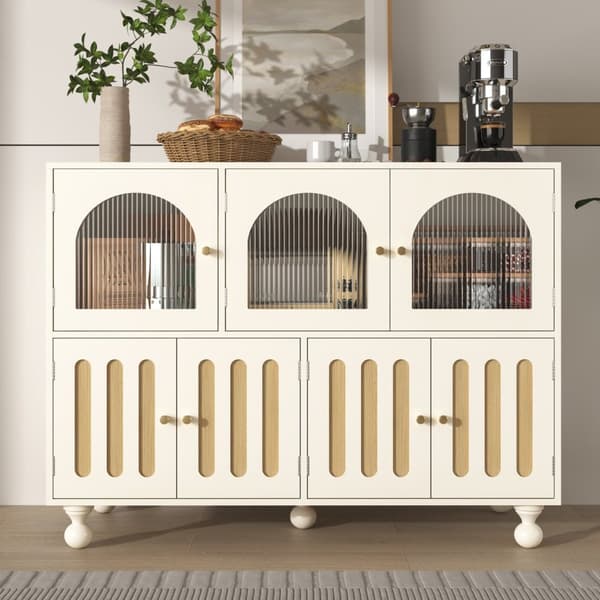 Rootz Moderne skænkskab - Spisestueopbevaring - Keen for klavernøgle - Holdbar MDF - 120 cm x 40 cm x 90 cm