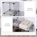 Miniatyrbillede 4 af 10: Rootz Metal Cube hylde - terningeskab - Modulær opbevaring - Fleksibel design - 109L x 37b x 109H cm - Sort