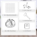 Miniatyrbillede 7 af 10: Rootz Metal Cube hylde - terningeskab - Modulær opbevaring - Fleksibel design - 109L x 37b x 109H cm - Sort