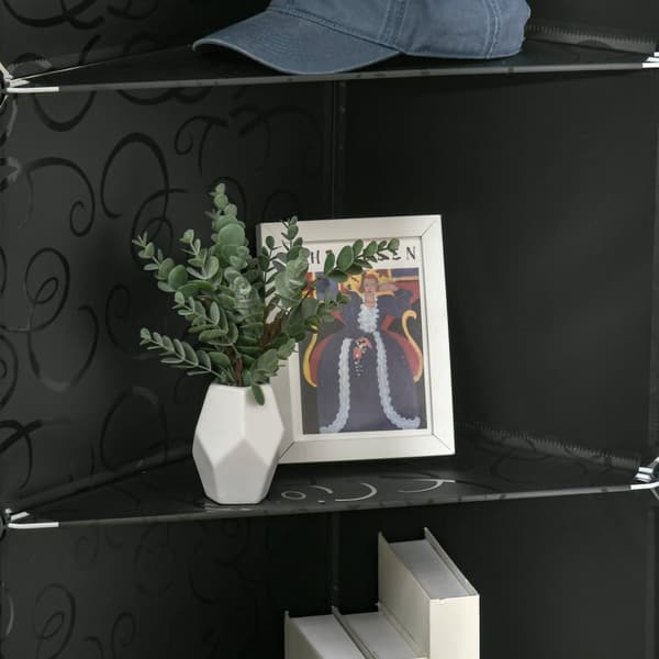 Rootz Modular Storage Cabinet - Garderob - Skåp - Hållbar plast och stål - 16 Fack - 145x46x162cm
