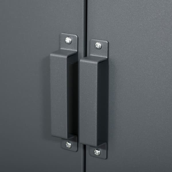 Rootz Metal Storage Cabinet Garderobe - Filskabinet - Kontorskabinet - Industriel stil - Justerbare hylder - 75 cm x 33 cm x 110 cm