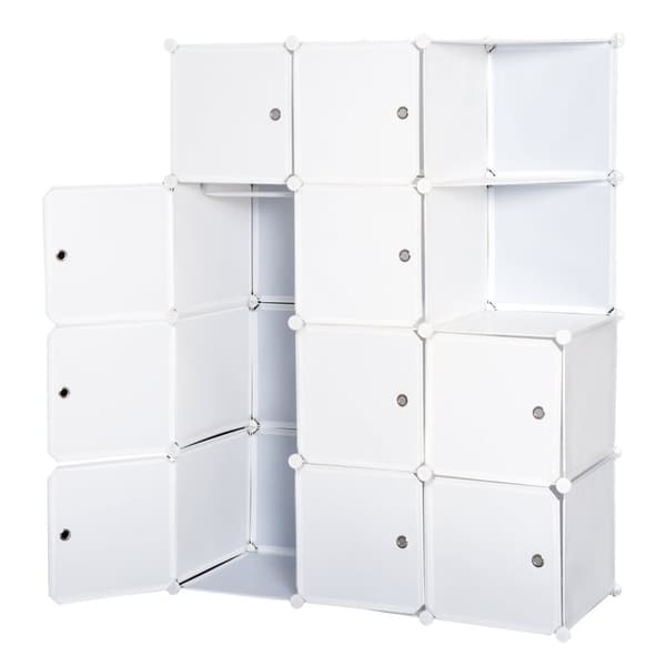 Rootz Modular Garderobe - Closet Organizer - Storage Unit - Alsidig - 111 cm x 47 cm x 145 cm