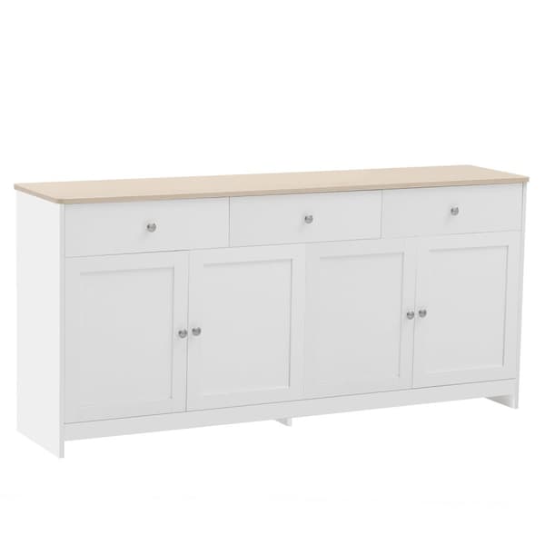 Rootz Rustic skænk - Landstil - Trækornskab - Rigelig opbevaring - 160L x 37b x 75H cm