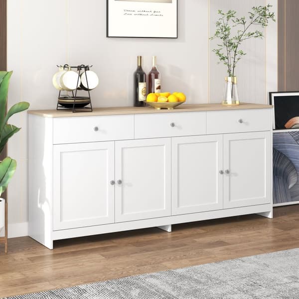 Rootz Rustic skænk - Landstil - Trækornskab - Rigelig opbevaring - 160L x 37b x 75H cm