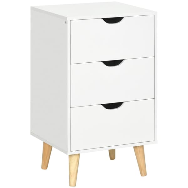 Rootz Skandinavian laatikkohuone - Yökonsoli - Varastokalusteet - 3 laatikkoa - Tyylikäs muotoilu - 40 x 35 x 68,5 cm