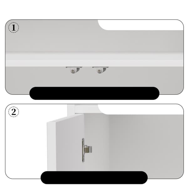Rootz skænkeskab - Glasskærmskab - LED -opbevaringsenhed - Holdbarhed - 140 cm x 35 cm x 90 cm