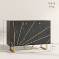 Miniatyrbillede 3 af 6: Rootz Storage Cabinet Skænk - Stue Cupboard - Justerbar hylde - Elegant og funktionel - 107x35x75cm