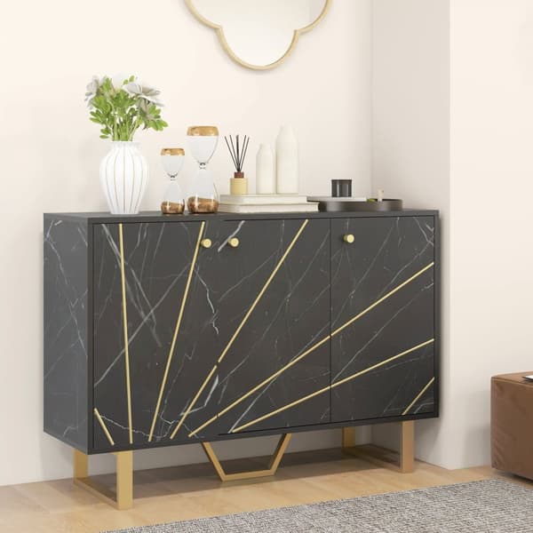 Rootz Storage Cabinet Skænk - Stue Cupboard - Justerbar hylde - Elegant og funktionel - 107x35x75cm