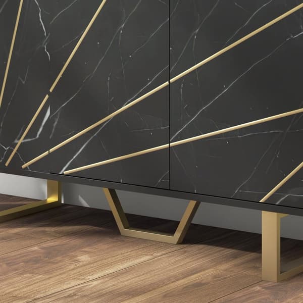 Rootz Storage Cabinet Skænk - Stue Cupboard - Justerbar hylde - Elegant og funktionel - 107x35x75cm
