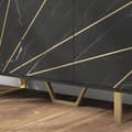 Miniatyrbillede 5 af 6: Rootz Storage Cabinet Skænk - Stue Cupboard - Justerbar hylde - Elegant og funktionel - 107x35x75cm