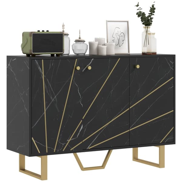 Rootz Storage Cabinet Skænk - Stue Cupboard - Justerbar hylde - Elegant og funktionel - 107x35x75cm