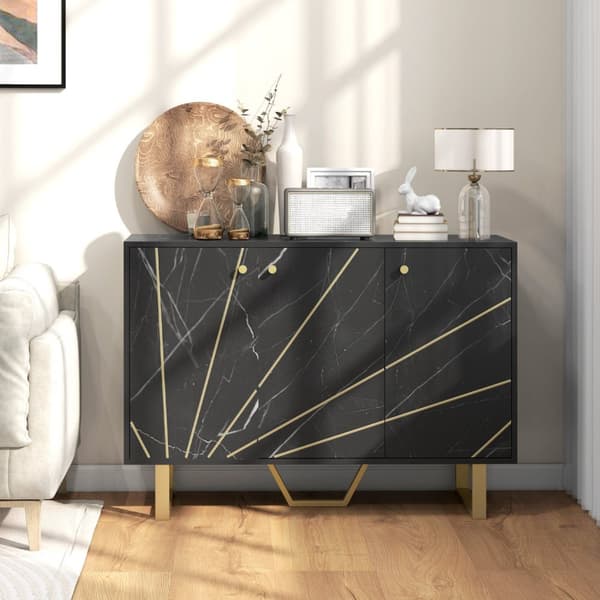 Rootz Storage Cabinet Skænk - Stue Cupboard - Justerbar hylde - Elegant og funktionel - 107x35x75cm