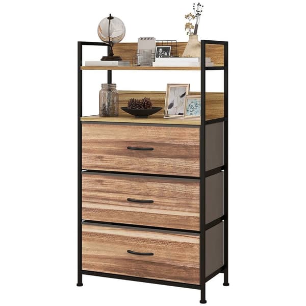 Rootz Storage Table - Industrial Chest of skuffer - Moderne stofskuffer - Rumbesparende design - 60 x 29 x 101 cm